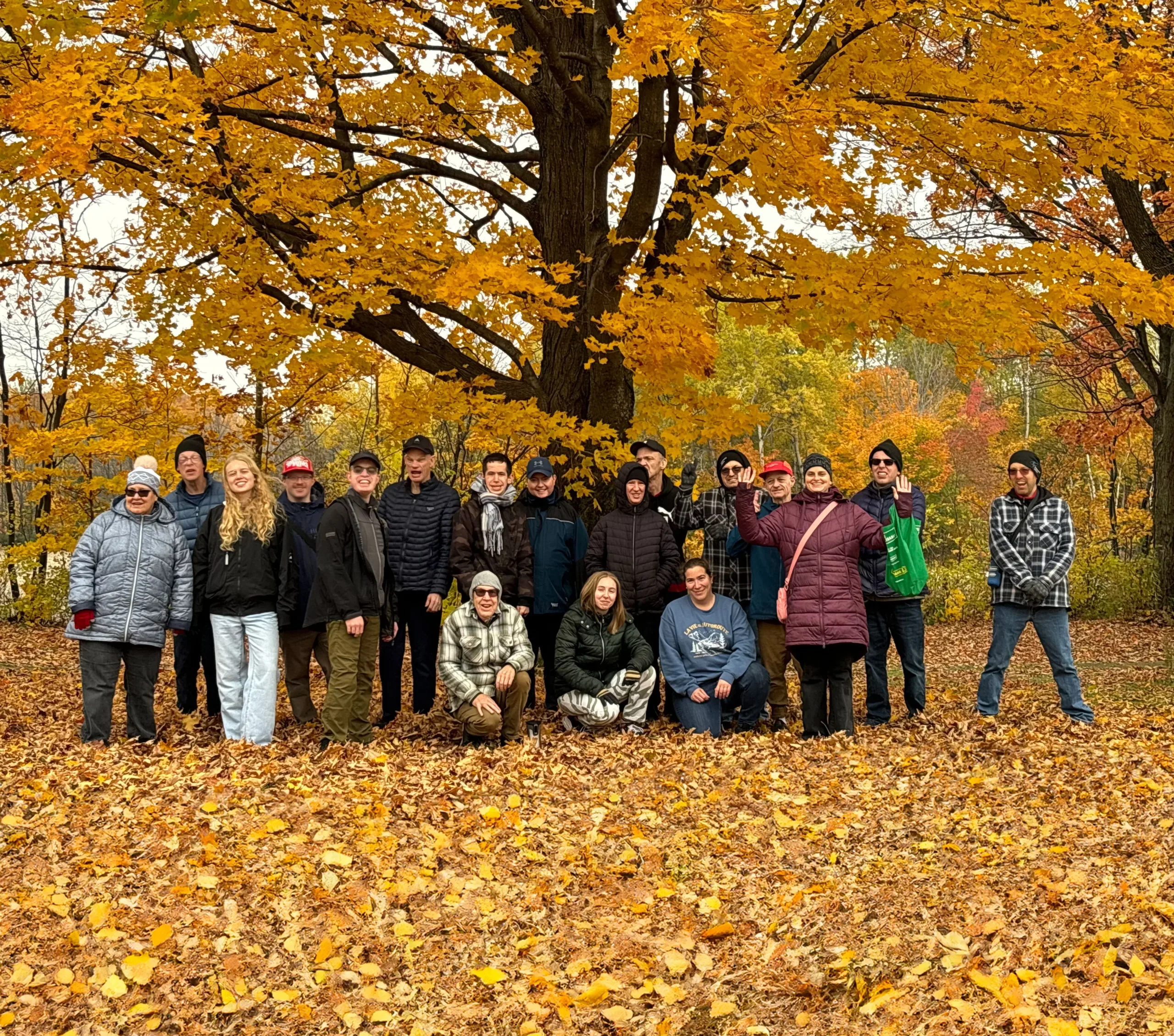 Photo de groupe sortie automne